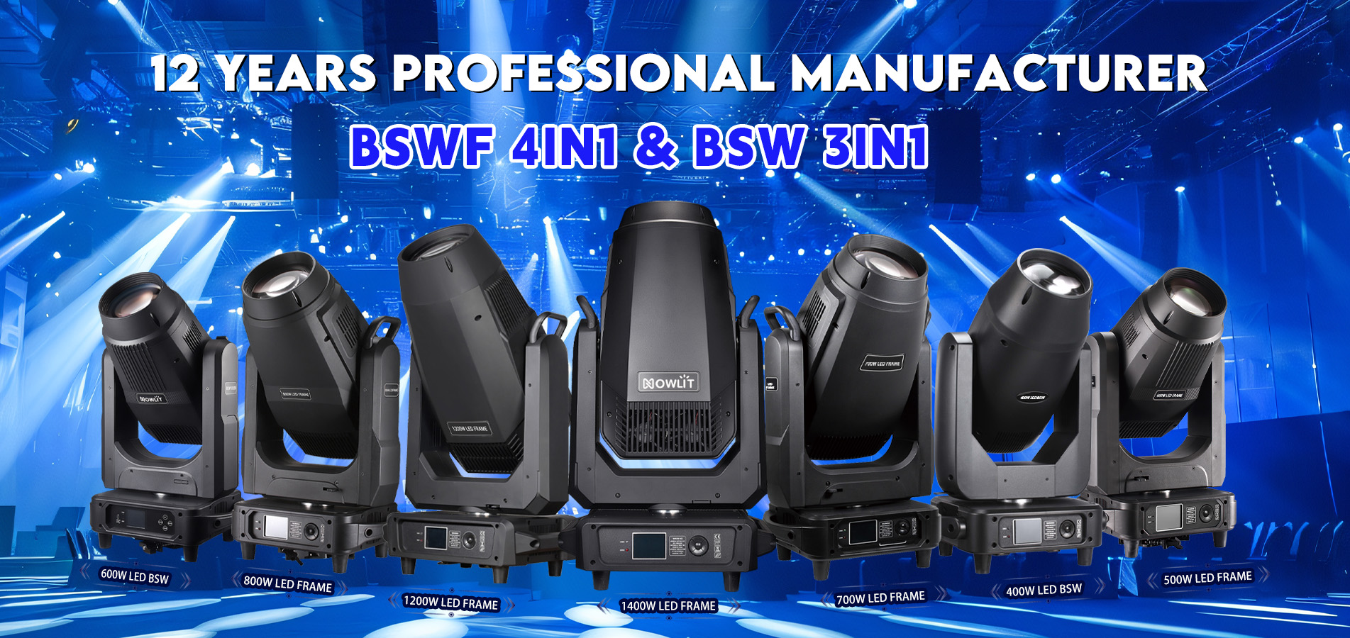 Projecteurs à tête mobile NOWLIT