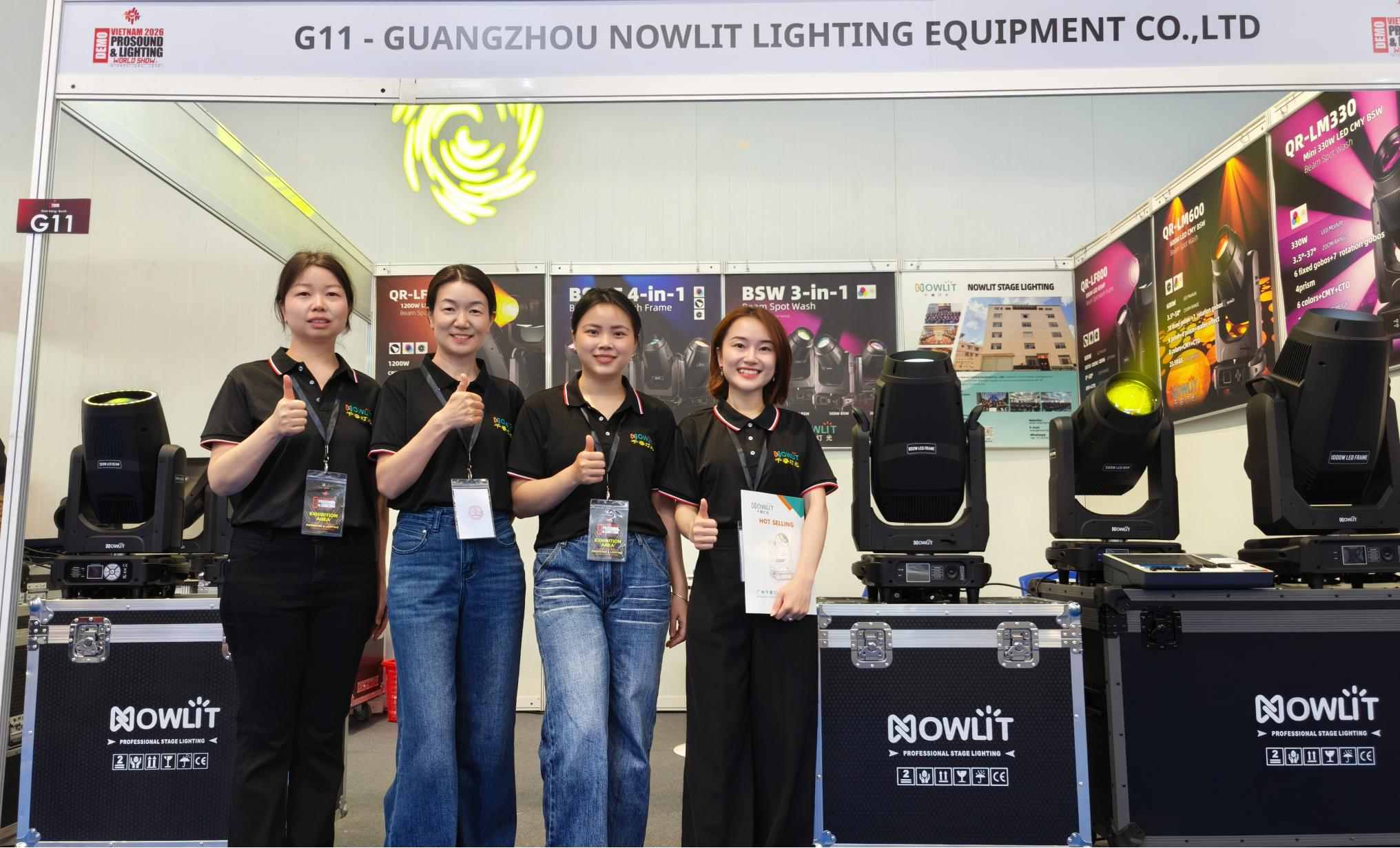 NOWLIT au salon Pro Sound & Lighting Vietnam 2026 : Temps forts du premier jour